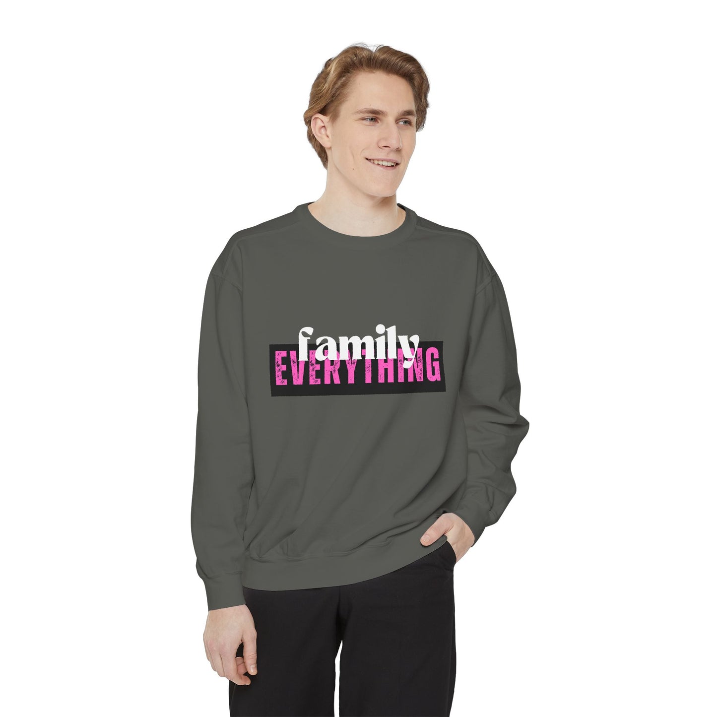 Family First Graphic Sweatshirt, Family Over Everything Unisex Sweatshirt, Cozy Family Sweatshirt, Family Bonding Apparel, Family Gathering